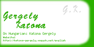 gergely katona business card